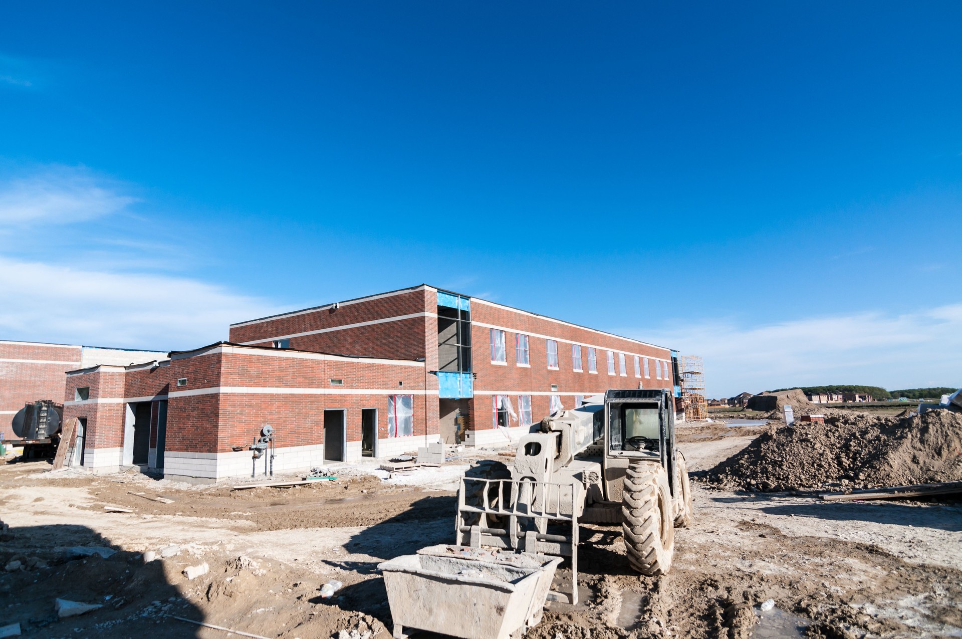 New School Building Under Construction